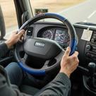 Capa De Volante P/ Mercedes Scania Com Sistema Massageador Cor:Azul Capa De Volante P/ Mercedes Scania Com Sistema Massageador Cor:Azul