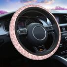 Capa de volante Swono Pig Cute Neoprene 38 cm rosa Capa de volante Swono Pig Cute Neoprene 38 cm rosa