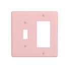 Capa decorativa para tomada Oilbiexn Rosa Blush 2 módulos Capa decorativa para tomada Oilbiexn Rosa Blush 2 módulos