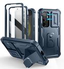 Capa Dexnor com Capa de Câmera Deslizante para Samsung Galaxy S24 - Azul