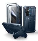 Capa Dexnor para Samsung Galaxy S25 Plus com capa de câmera azul
