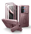 Capa Dexnor Rosa para Samsung Galaxy S25 Plus com Proteção para Câmera