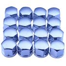 Capa do Parafuso de Roda Universal Cromado 17mm Jogo com 16pcs
