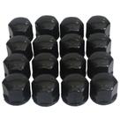 Capa do Parafuso de Roda Universal Preto 17mm Jogo com 16pcs