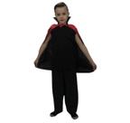 Capa Drácula Cetim Dupla Face Infantil