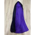 capa dupla com capuz adulto 1,20m festa halloween preto/roxo