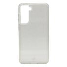 Capa Dupla Glitter para Samsung S21 transparente