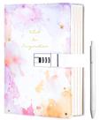 Capa dura Diary CAGIE com fechadura para meninas de 8 a 14 anos com 192p