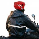 Capa E Calça De Chuva Motoboy Com Faixa Refletiva E Elástico Tamanho M
