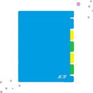 Capa e Contracapa C/5 Divisórias ACP Para Caderno Universitário Flex Cover