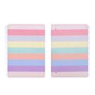 Capa e Contracapa Caderno Inteligente Médio Arco-Íris Pastel