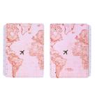 Capa e Contracapa Caderno Inteligente Médio Mapa Mundi Rosa