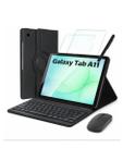 Capa e Teclado e Película e Caneta touch Para Tablet Galaxy A11, A9 8.7 polegadas Kit Completo Capa e Teclado e Película e Caneta touch Para Tablet Galaxy A11, A9 8.7 polegadas Kit Completo