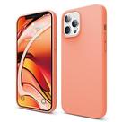 Capa elago de silicone líquido compatível para iPhone 12 Pro Max laranja