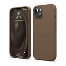 Capa elago de silicone líquido compatível para iPhone 13 6.1" marrom