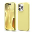 Capa elago de silicone líquido compatível para iPhone 15 Pro amarela