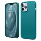 Capa elago de silicone líquido para iPhone 13 Pro Max turquesa escura