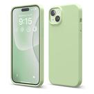 Capa elago de silicone líquido para iPhone 15 Plus verde pastel