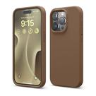 Capa elago de silicone líquido para iPhone 15 Pro marrom