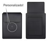 Capa Em Couro Com Suporte elevado para ventilação de Notebooks E Mackbooks - Personalizavel