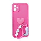 Capa em silicone com cordão compatível com samsung galaxy a05 (tela: 6.7") (4g)