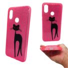 Capa em silicone com desenho compatível com xiaomi mi 8 (tela: 6.21") (4g) cor:rosa / desenho gata
