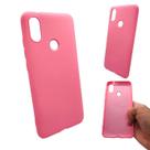 Capa em silicone com interior aveludado compatível com xiaomi mi a2 (tela: 5.99") (4g) cor:rosa