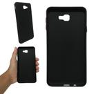 Capa em silicone compatível com samsung galaxy j7 prime (tela: 5.5") (4g) cor:preta / botão vermelho