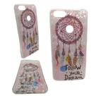 Capa em tpu com desenho compatível com motorola moto e6 play (tela: 5.5") (4g) cor:quartzo / rosa com mandala