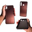 Capa em tpu com suporte compatível com samsung galaxy a20 / a30 (tela: 6.4") (4g) cor:cobre / borda preta