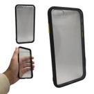 Capa em tpu compatível com apple iphone 7 / 8 (tela: 4.7") (4g) cor:transparente / borda preta