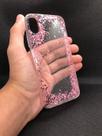 Capa em tpu compatível com apple iphone x / xs (tela: 5.8") (4g) cor:transparente / lantejola rosa
