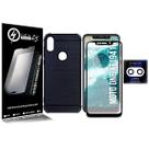 Capa Emborrachada compativel Moto One XT1941 5.9 + Película 3d + Câmera - Cell In Power25