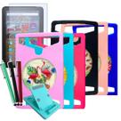 Capa Emborrachada + Película + Suporte + Caneta Touch p/ Tablet Amazon HD8