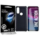 Capa Emborrachada PRETA + P Vidro Moto One Action XT2013 6.3 - Cell In Power25