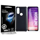 Capa Emborrachada PRETA + P Vidro Moto One Vision XT1970 6.3 - Cell In Power25