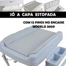 Capa Estofada Para Banheira Millenia+ Original 3059 12 Pinos Baby Burigotto Cor:BABY BLUE