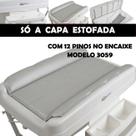 Capa Estofada Para Banheira Millenia+ Original 3059 12 Pinos Baby Burigotto Cor:MESCLA SILVER