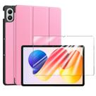 Capa exclusiva para Xiaomi Pad 2 Pro 12,1” + protetor tela Cor selecionada:Rosa Claro