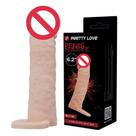 Capa Extensora Cyberskin com Anel para Escroto 16cm x 4cm Pretty Love