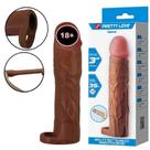 Capa Extensora De Silicone 18,0 X 3,9 cm. Aumenta e Engrossa. C/ Glande, Veias e Anel Sex Shop