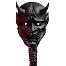 Capa facial Dan&Dre Japanese Cosplay Latex Halloween Black Capa facial Dan&Dre Japanese Cosplay Latex Halloween Black