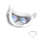 Capa facial de silicone VR e almofada nasal antivazamento para acessórios de fone de ouvido originais do Meta Quest 3