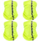 Capa facial Neck Gaiter, máscara, cachecol SATINIOR, amarelo reflexivo