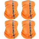 Capa facial Neck Gaiter, máscara, cachecol, SATINIOR, laranja reflexiva