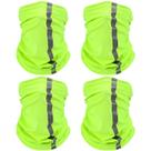 Capa facial Neck Gaiter, máscara, lenço refletivo SATINIOR, 4 unidades