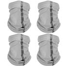 Capa facial Neck Gaiter, máscara, lenço refletivo SATINIOR, 4 unidades