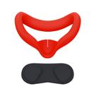 Capa facial VR e capa de lente para Quest 2 CNBEYOUNG (vermelha)