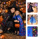 Capa Fantasia De Bruxa Infantil 80cm Bruxinha Brilho Festa Halloween Dia Das Bruxas Carnaval