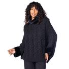 Capa Feminina Biamar Pele Fake Tricot Preto Capa Feminina Biamar Pele Fake Tricot Preto